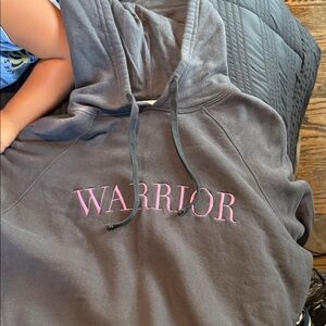 Spiritual Gangster Hoodie with Pink 'Warrior' Print